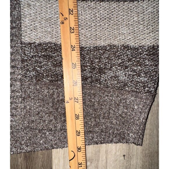 Silver Needle Striped Full-Zip Cardigan Sweater L - Picture 7 of 7